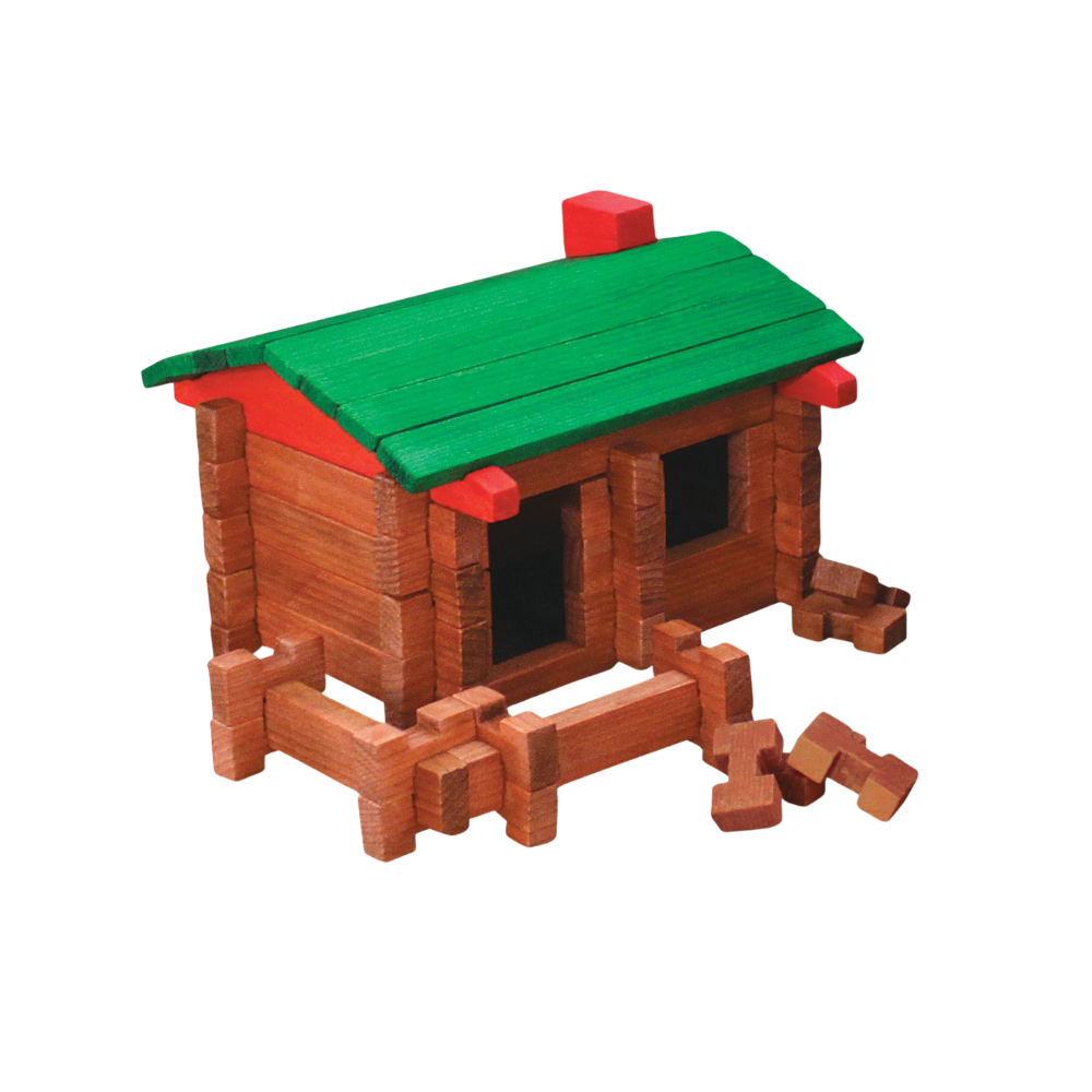 Christmas Log Building Set · 1930's Original Camp