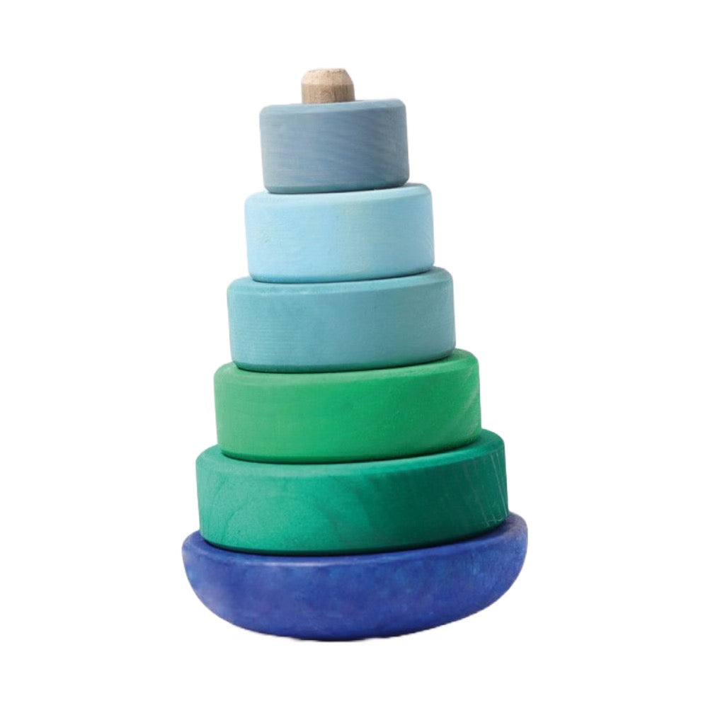 Grimm's Wobbly Stacking Tower · Blue