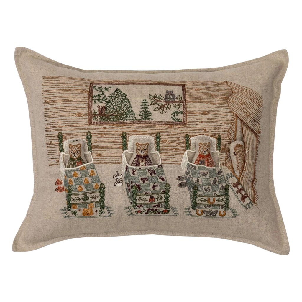 Coral and Tusk Pocket Pillow · Three Little Bears