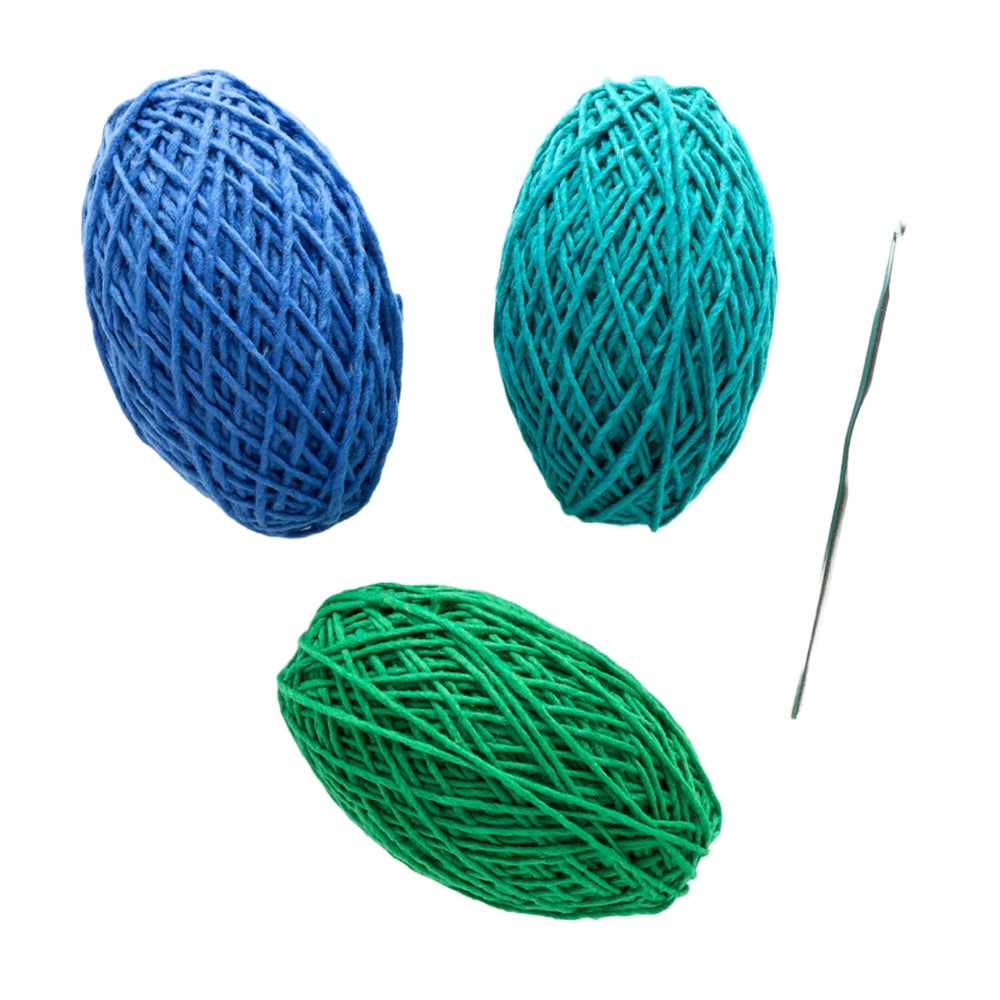 Harrisville Designs Crochet Bunting Kit · Ocean Colors