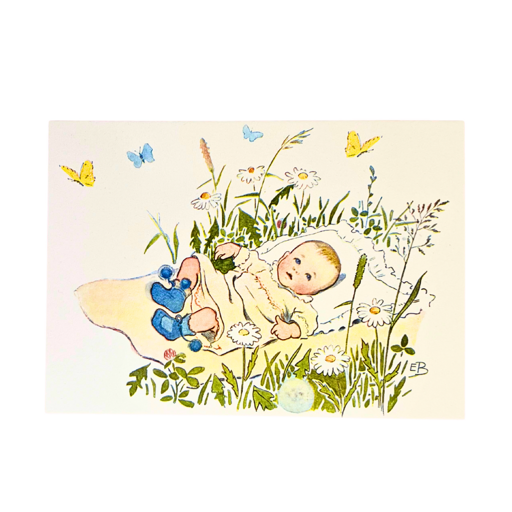 Elsa Beskow New Baby Postcard