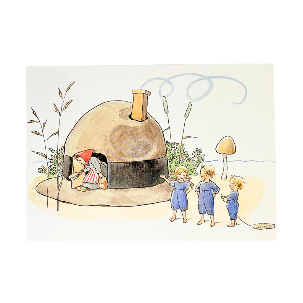 Elsa Beskow The Children Of Hat Cottage Postcard