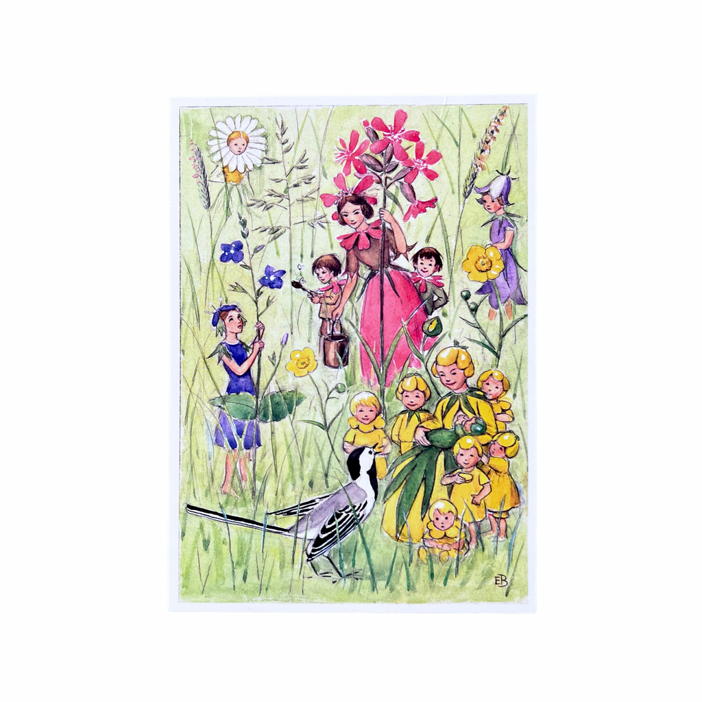 Elsa Beskow Postcard · Flower Fairies