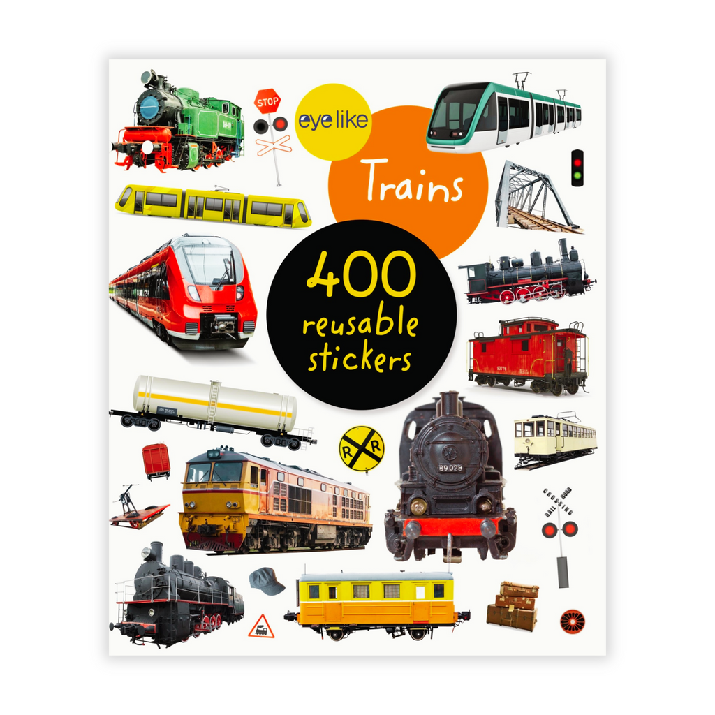 Eyelike Stickers: 400 Reusable Train Stickers