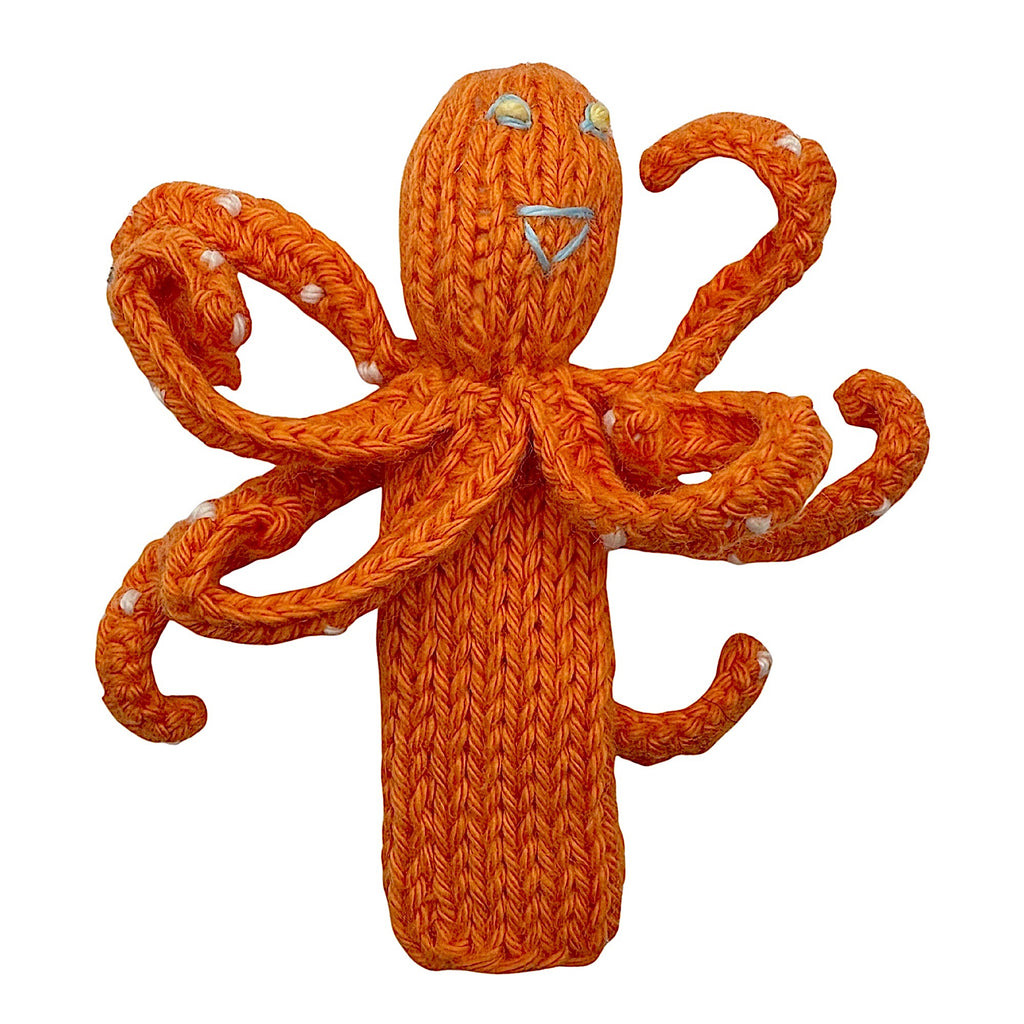 Finger Puppet · Orange Octopus