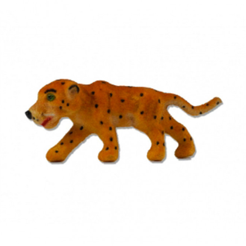 Flocked Felt Leopard