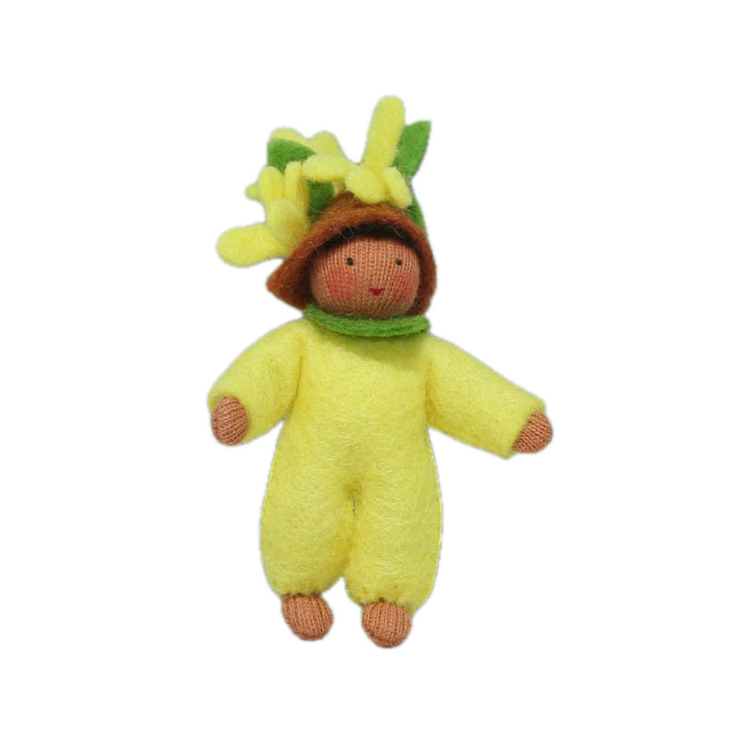 Forsythia Baby in Yellow Outfit · Brown