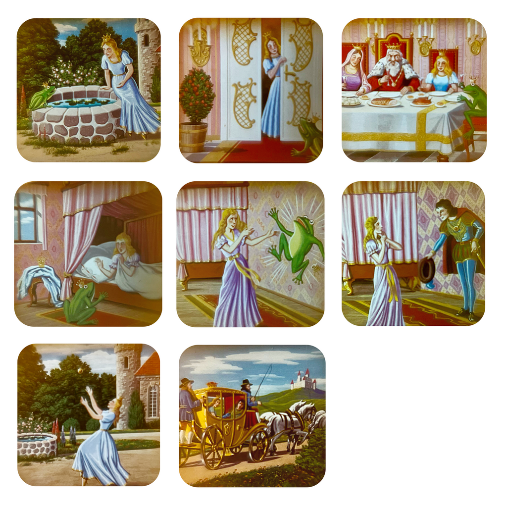 Mini Retro Television Reel Viewer Toy · Frog Prince in Multiple Colors