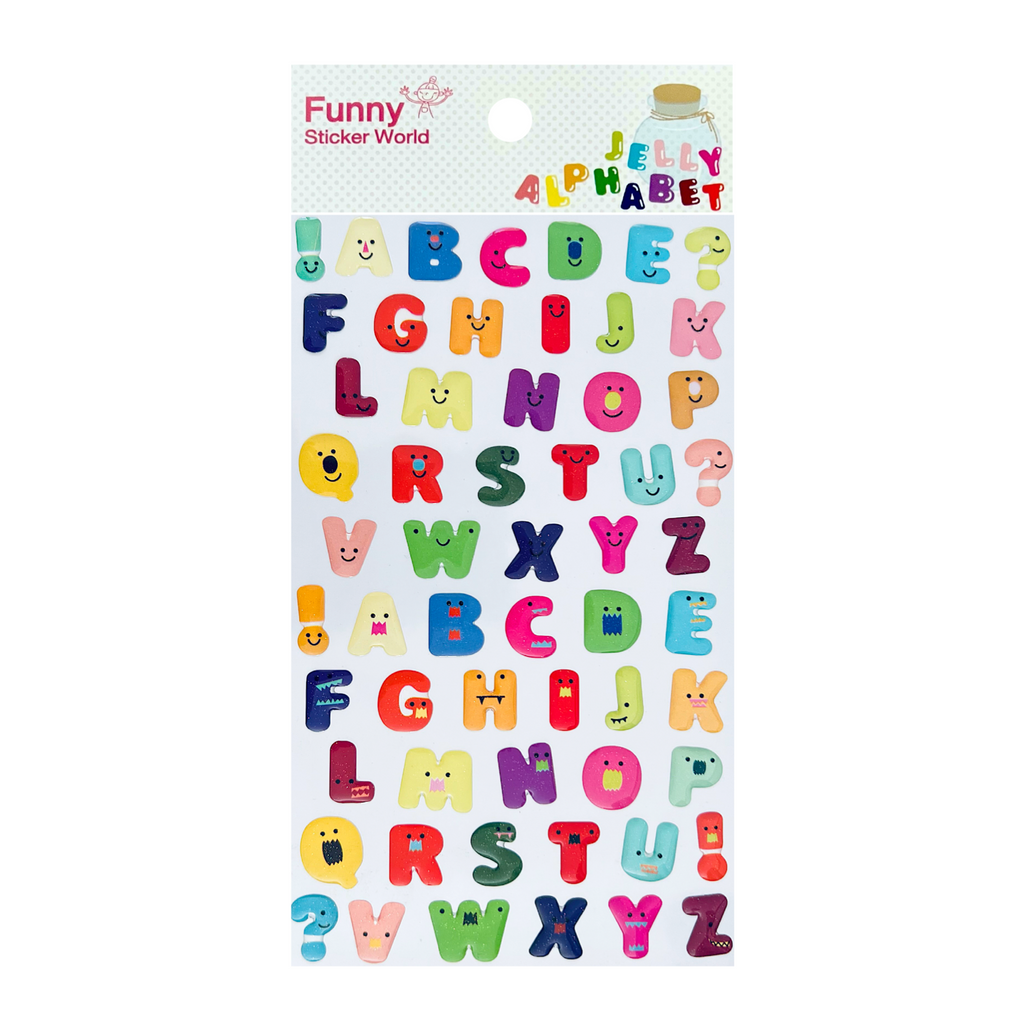Jelly Alphabet Stickers