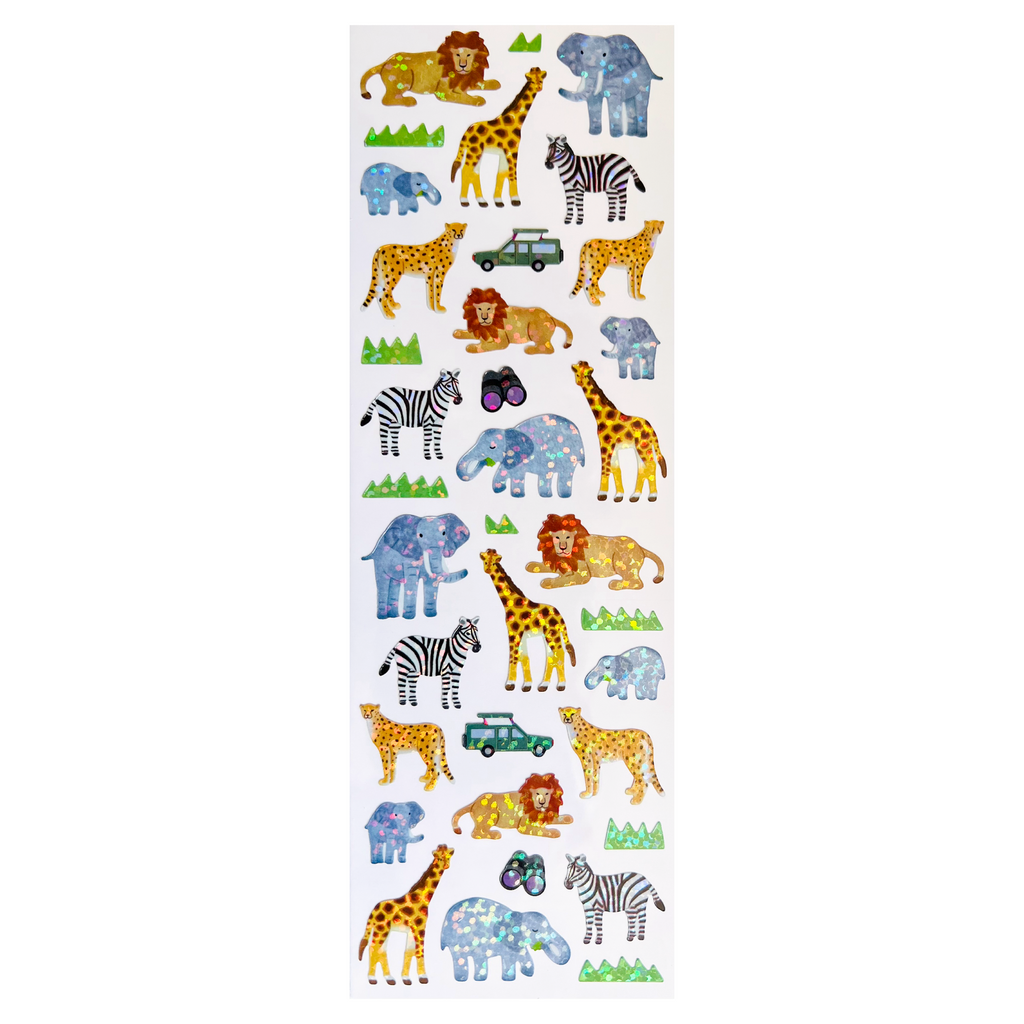 Glitter Safari Stickers
