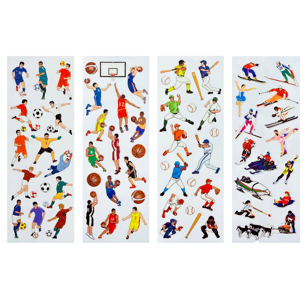 Glitter Sports Stickers · Multiple Options | Acorn Toy Shop