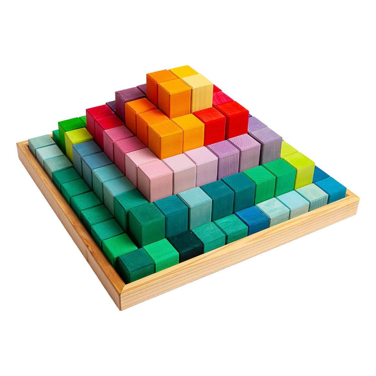 Grimm's Large Stepped Pyramid Block Set | Acorn Toy Shop