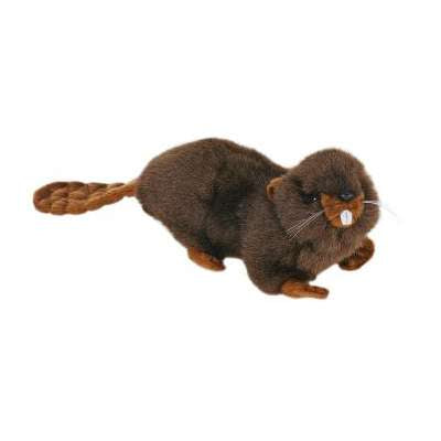 Hansa - Hansa Peluche Loutre 4 Pattes 18cmH/37cmL - Animaux - Rue