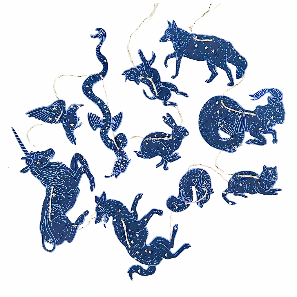 Hissing Mink Mini Decorative Garland · Constellations