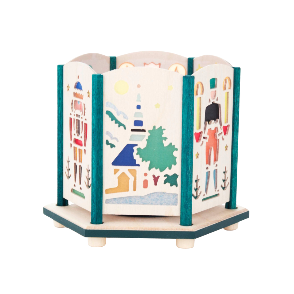 Holiday Wooden Tealight Holder