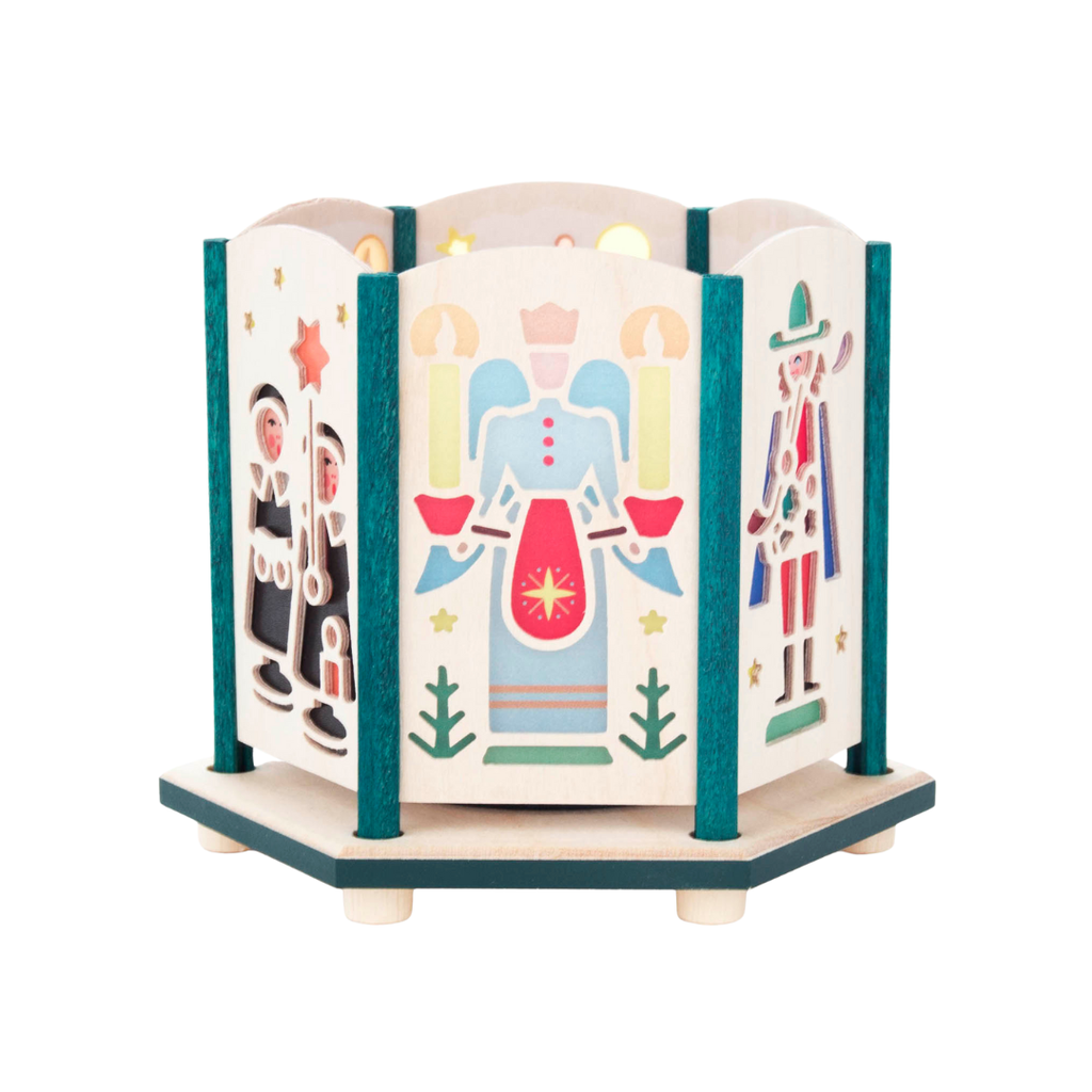 Holiday Wooden Tealight Holder