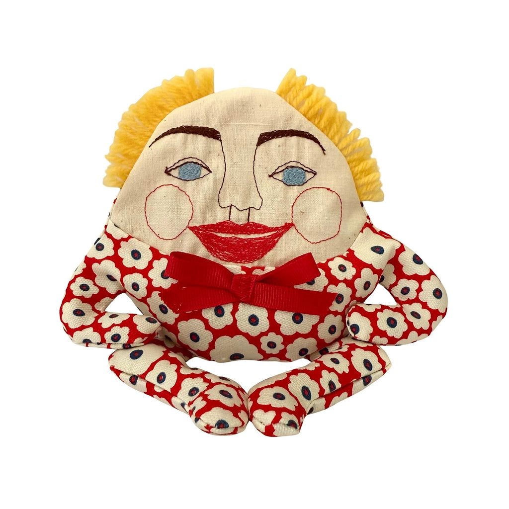 Humpty Dumpty Small Bean Bag Doll · Red Floral