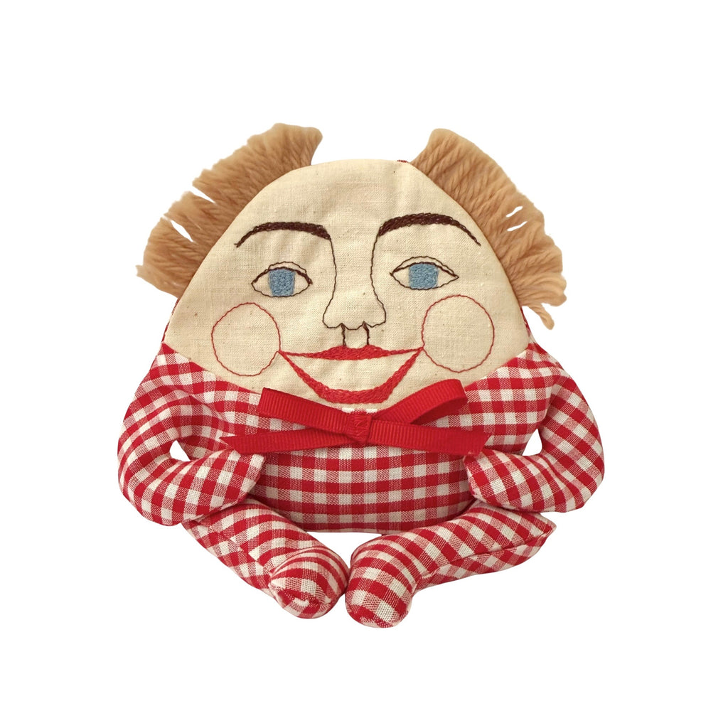 Humpty Dumpty Small Bean Bag Doll · Red Gingham