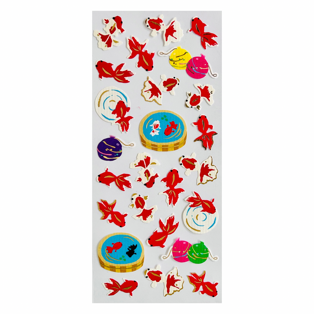 Japanese Koi Fish Sticker Sheet