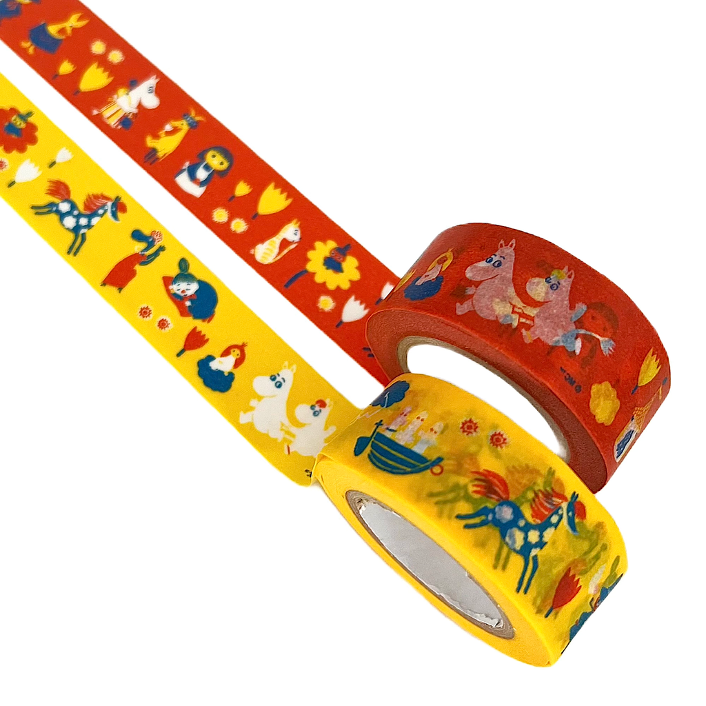 Japanese Masking Tape · Retro Moomin in Multiple Colorways