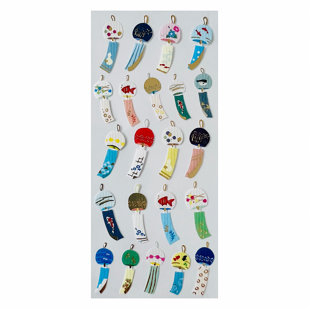 Japanese Wind Chimes Sticker Sheet