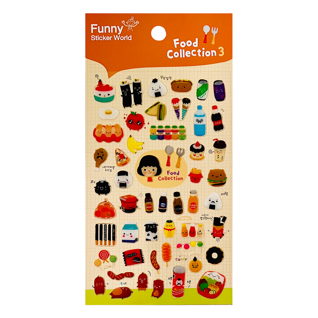 Jelly Funny Food Stickers