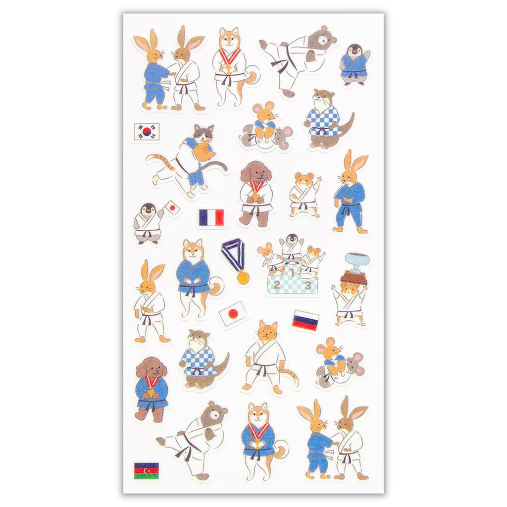 Judo Animals Stickers