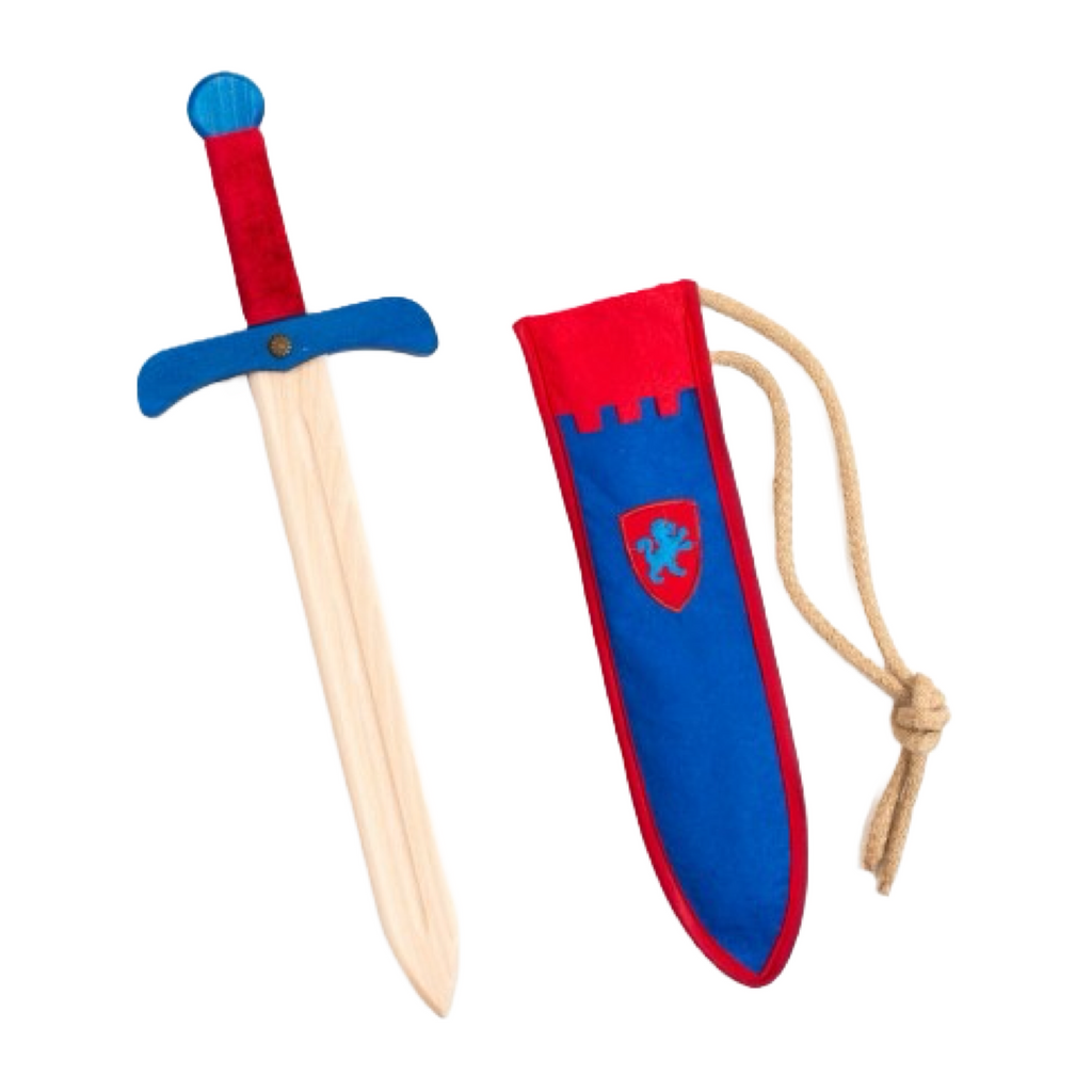 Kalid Medieval Sword and Pouch Set · Blue