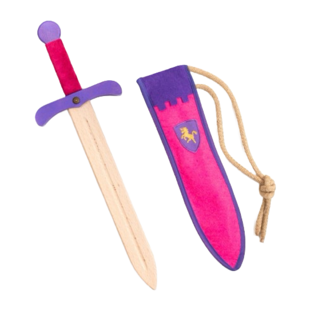 Kalid Medieval Sword and Pouch Set · Pink