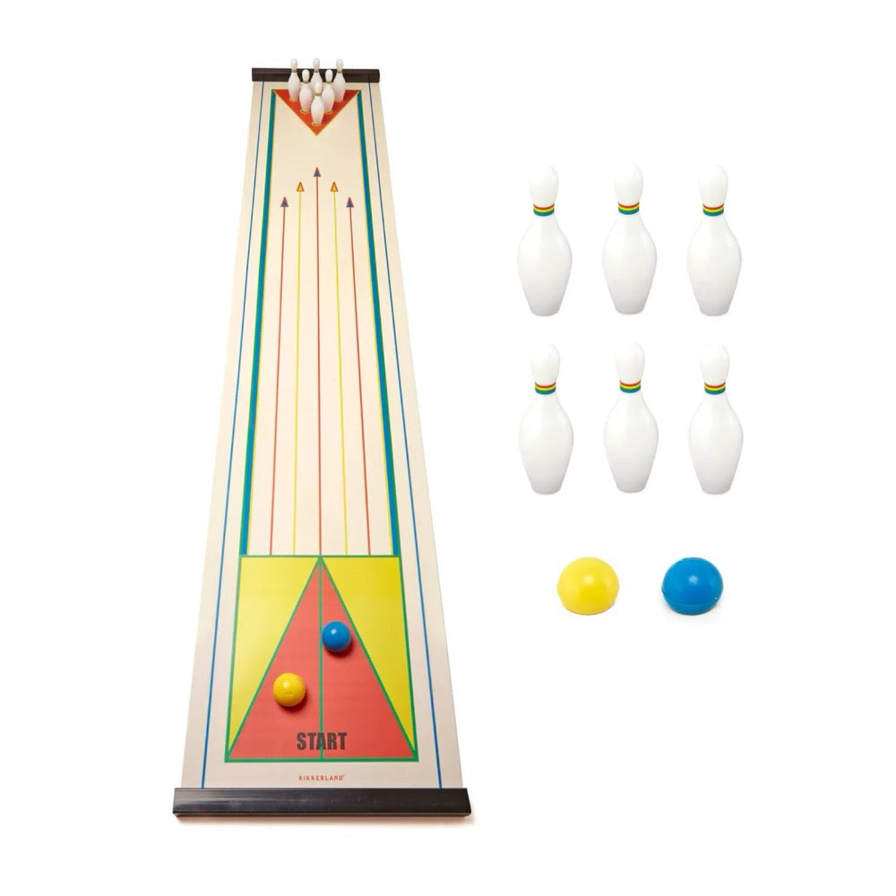 Kikkerland Mini Tabletop Bowling Set