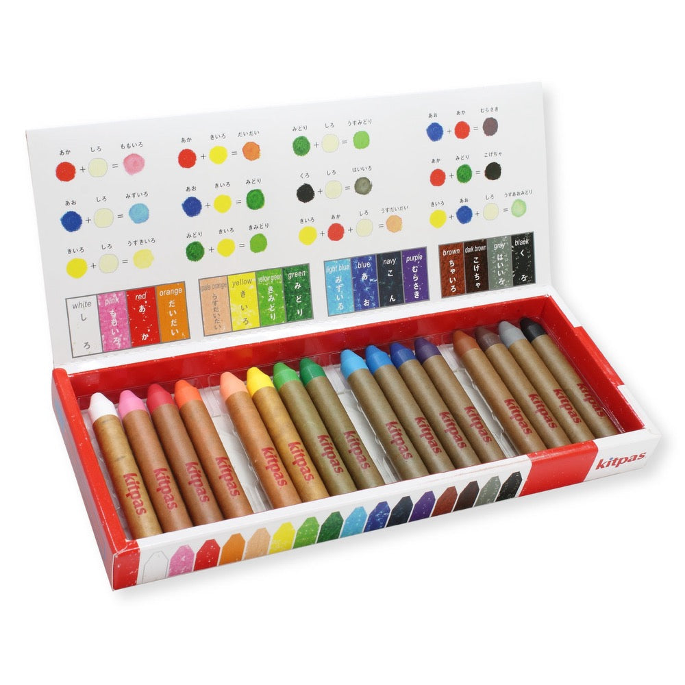 Kitpas Multi-Surface 16 Piece Crayon Set