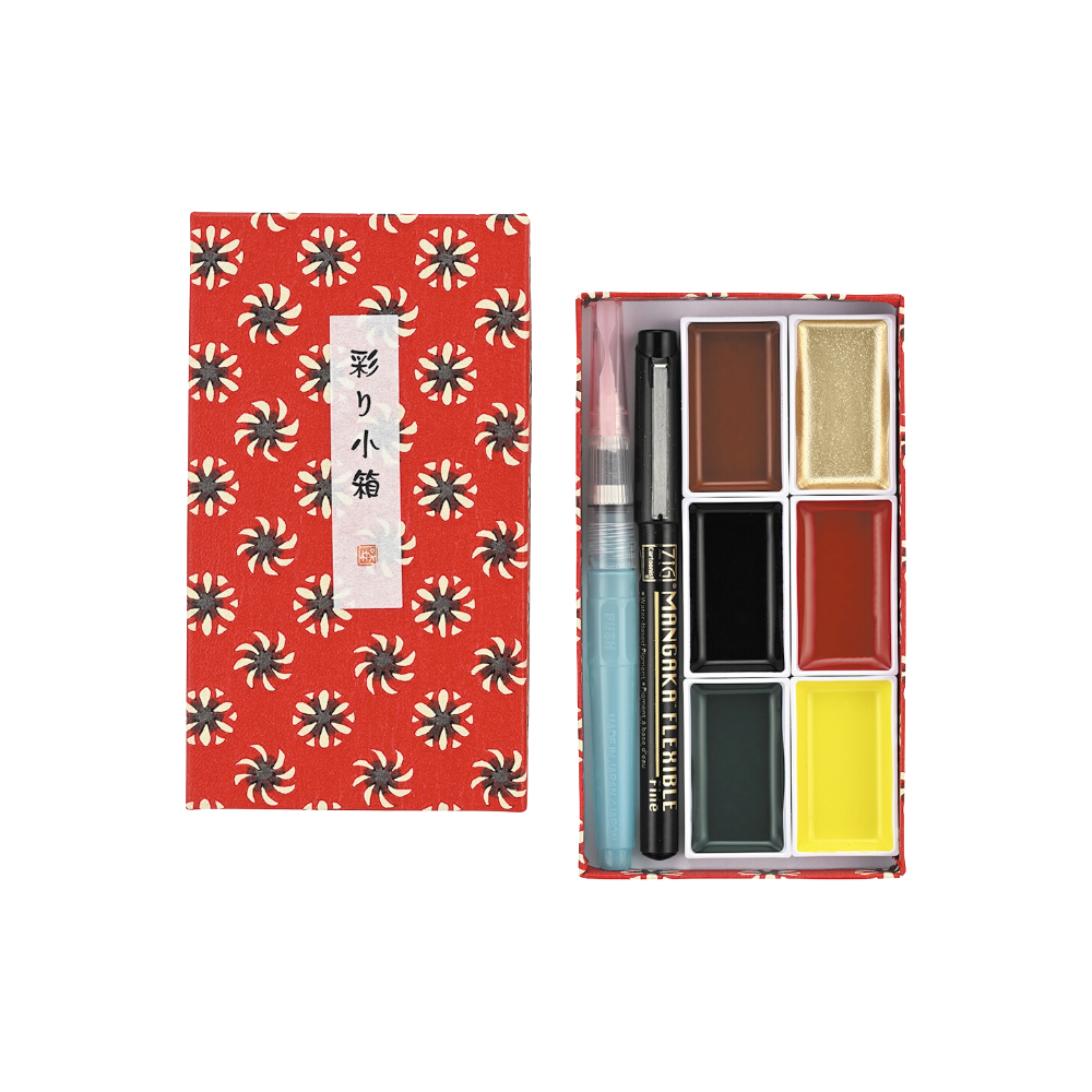 Kuretake 6 Color Paint Set