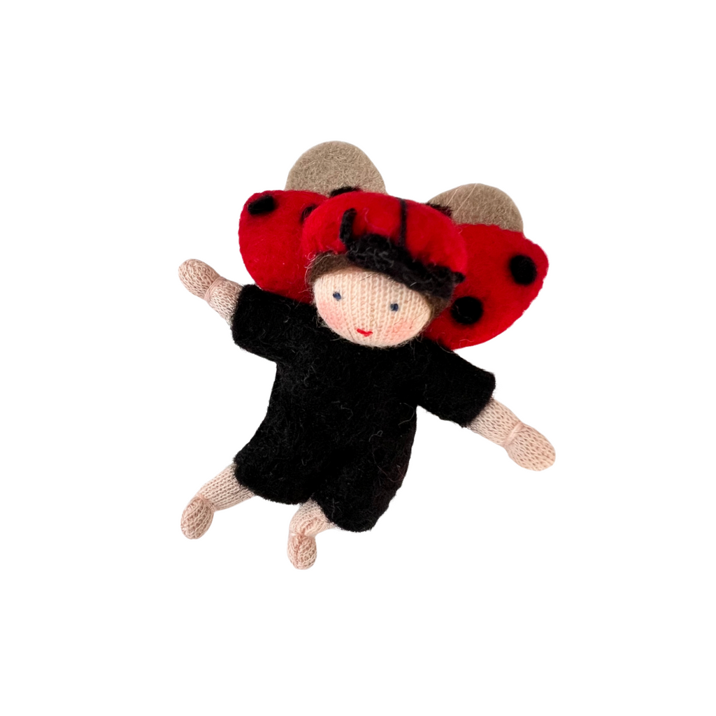 Ladybug Baby Ornament · White