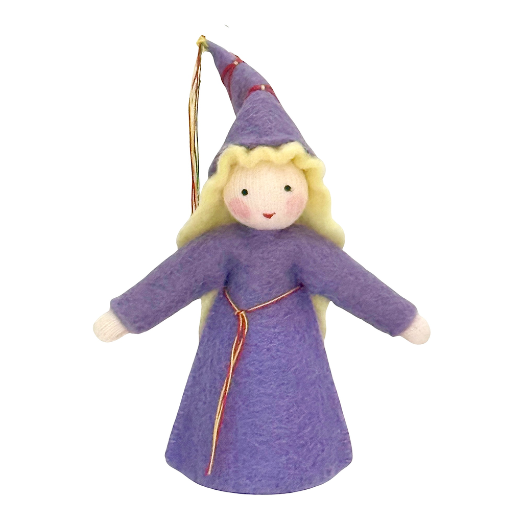 Lady in Purple Attire · White