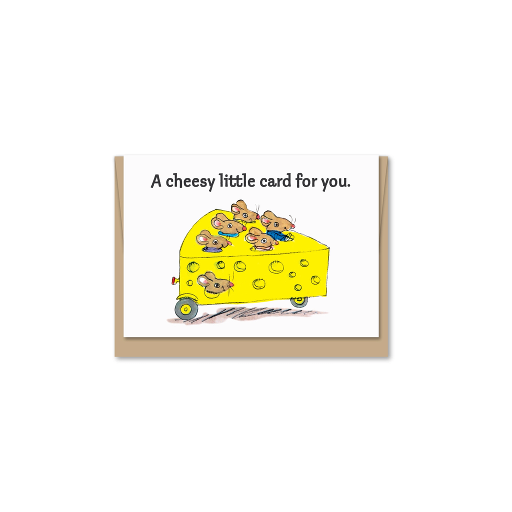 Maginating Richard Scarry Mini Cheese Car Birthday Card