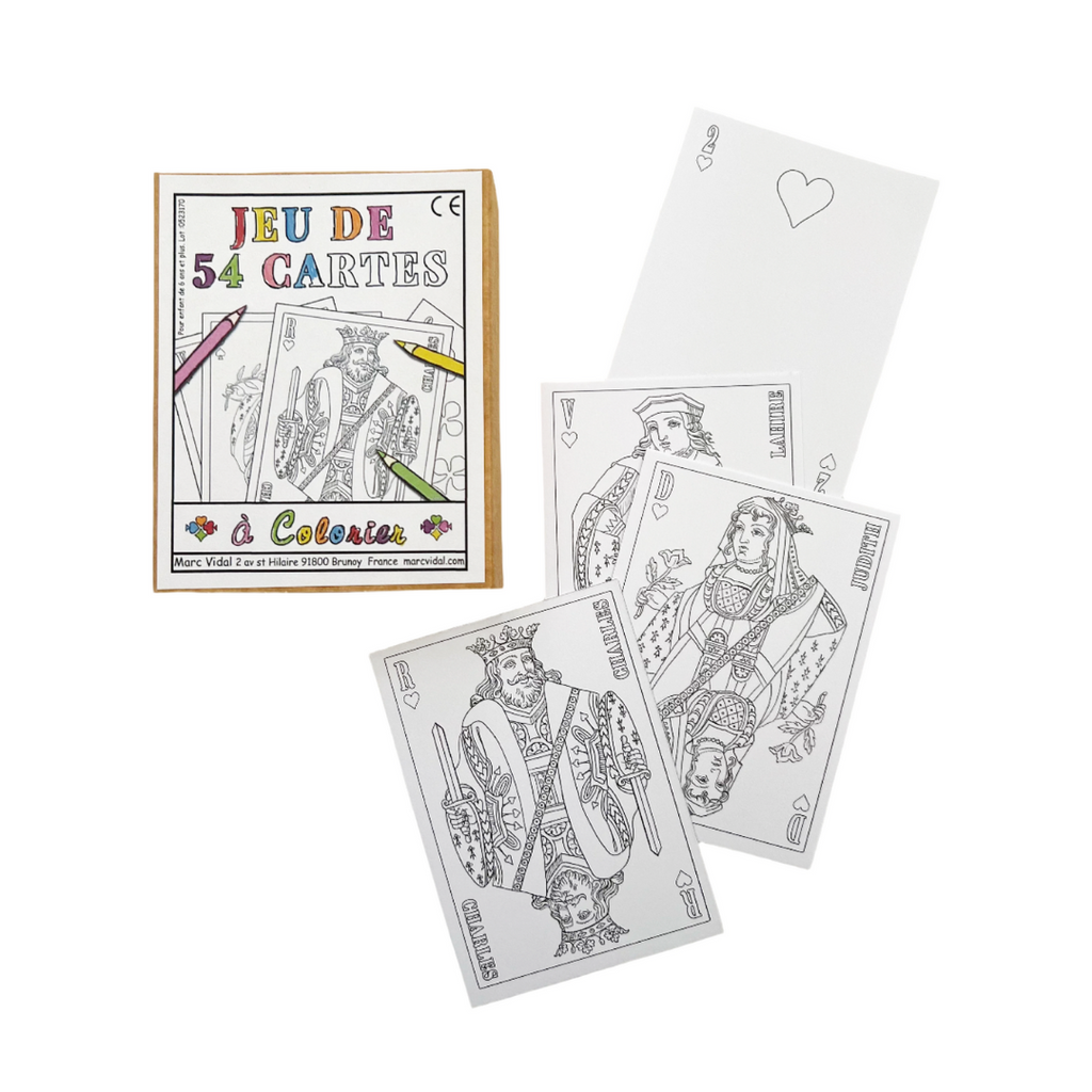 Deck of Cards to Color
