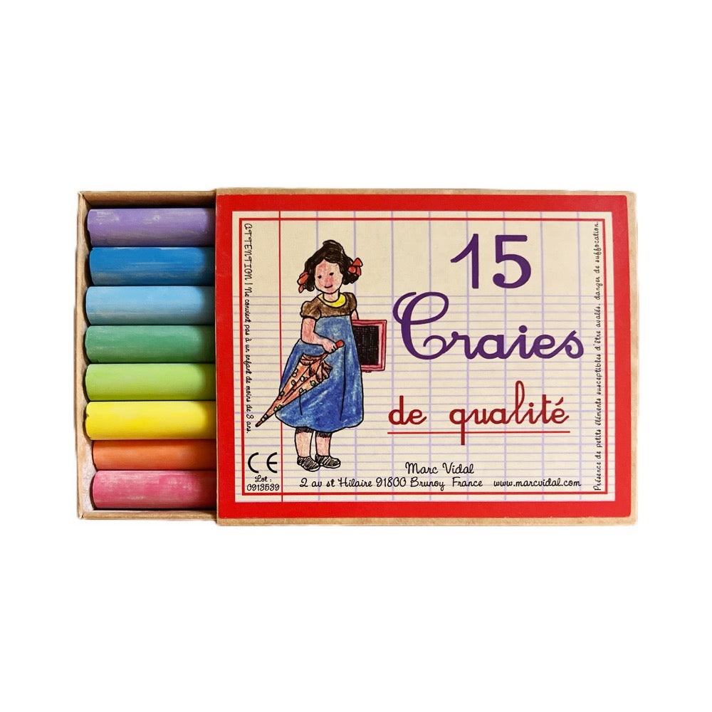 15 Piece Rainbow Chalk Set