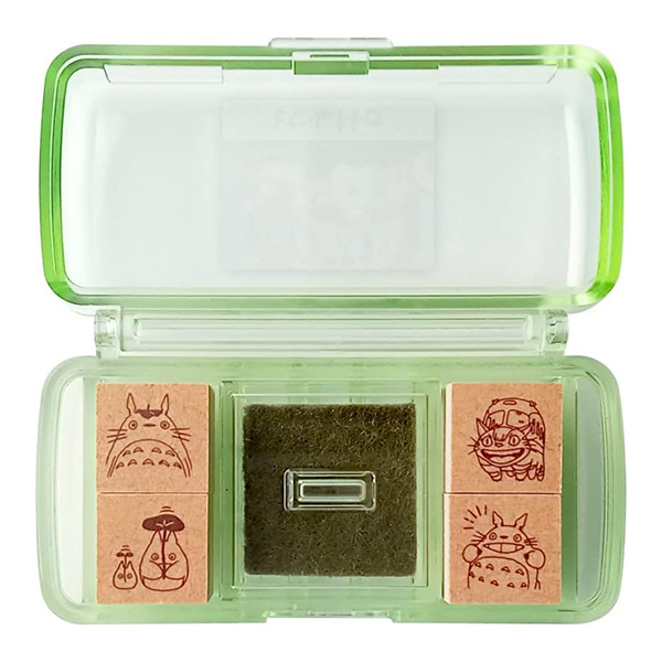 Miniature Totoro Stamp Set · Cat Bus