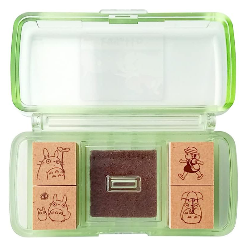 Miniature Totoro Stamp Set · Totoro Tummy Time