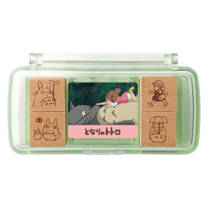 Miniature Totoro Stamp Set · Totoro Tummy Time