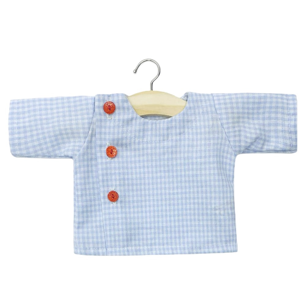 Minikane Bath Baby Doll Sized Blue Gingham Blouse