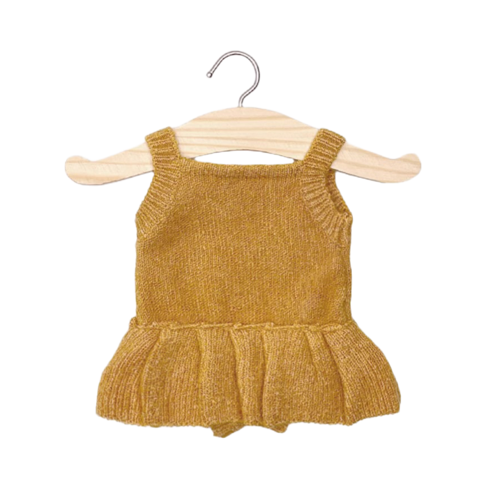 Minikane Bath Baby Doll Sized Honey Knit Romper Dress
