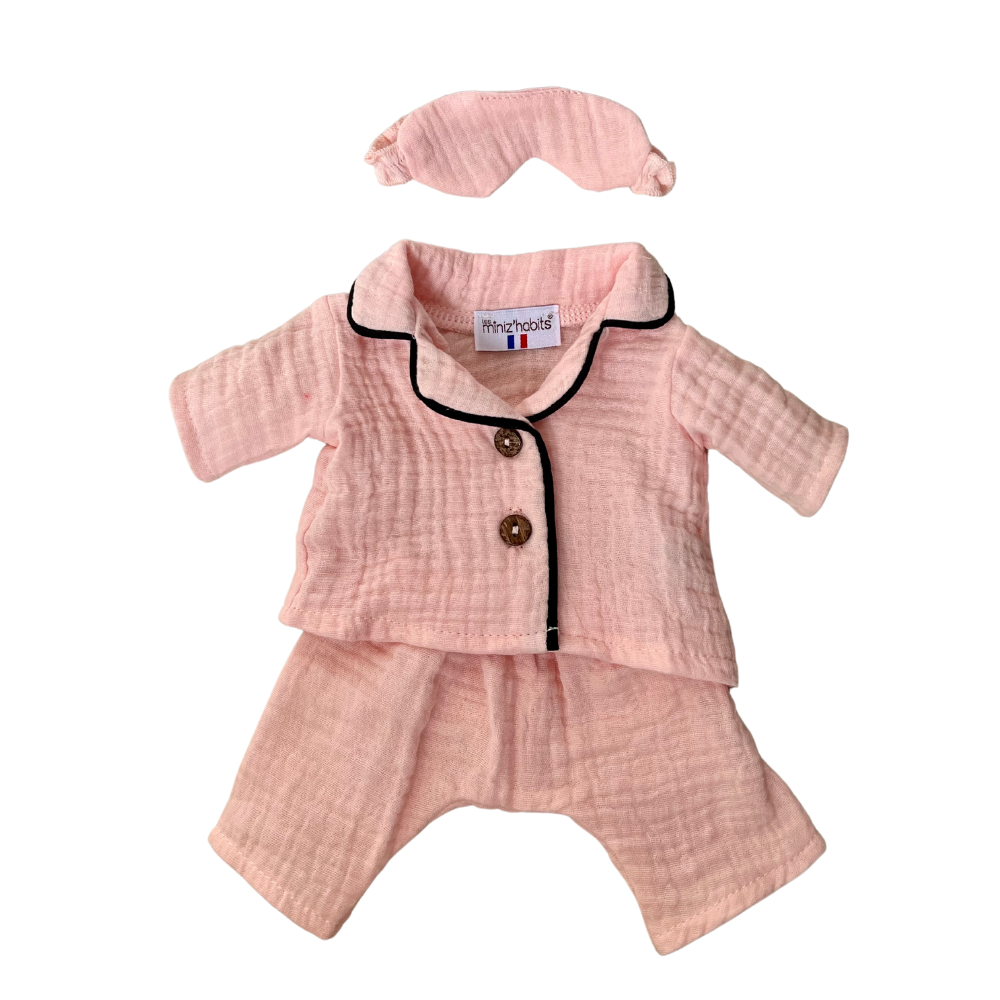 Minikane Bath Baby Doll Sized Pink Pajama Set