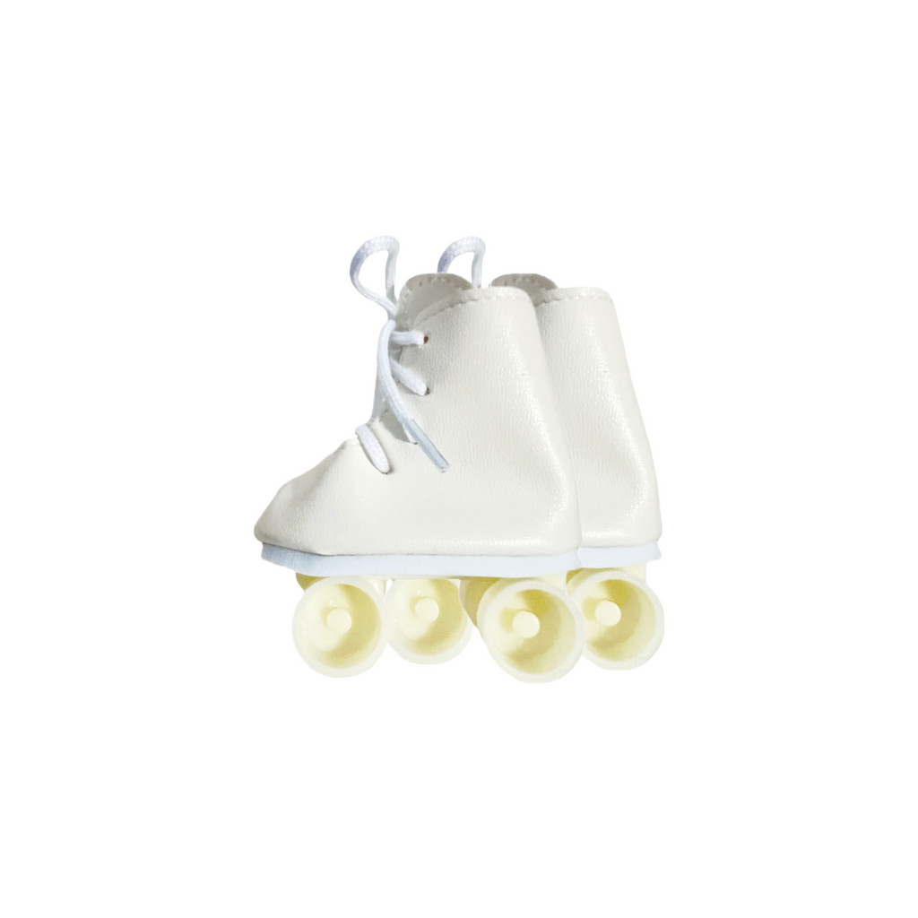 Minikane Bath Baby Doll Sized Roller Skates · White