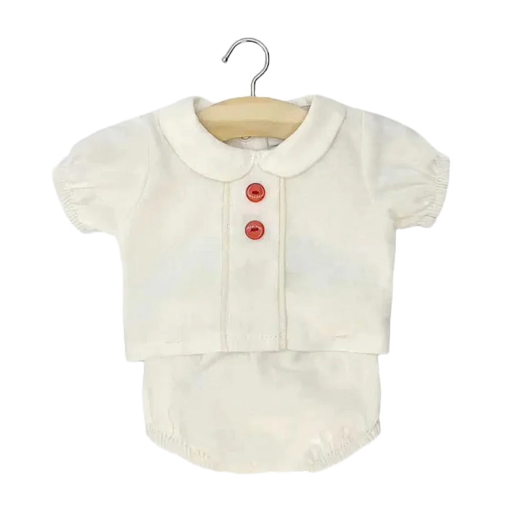 Minikane Bath Baby Doll Sized White Blouse and Bloomers Set