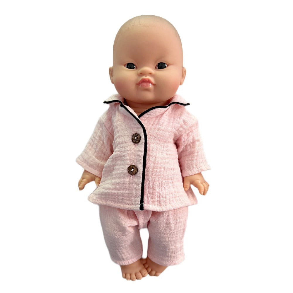 Minikane Bath Baby Girl Doll in Pink Pajamas · Asian