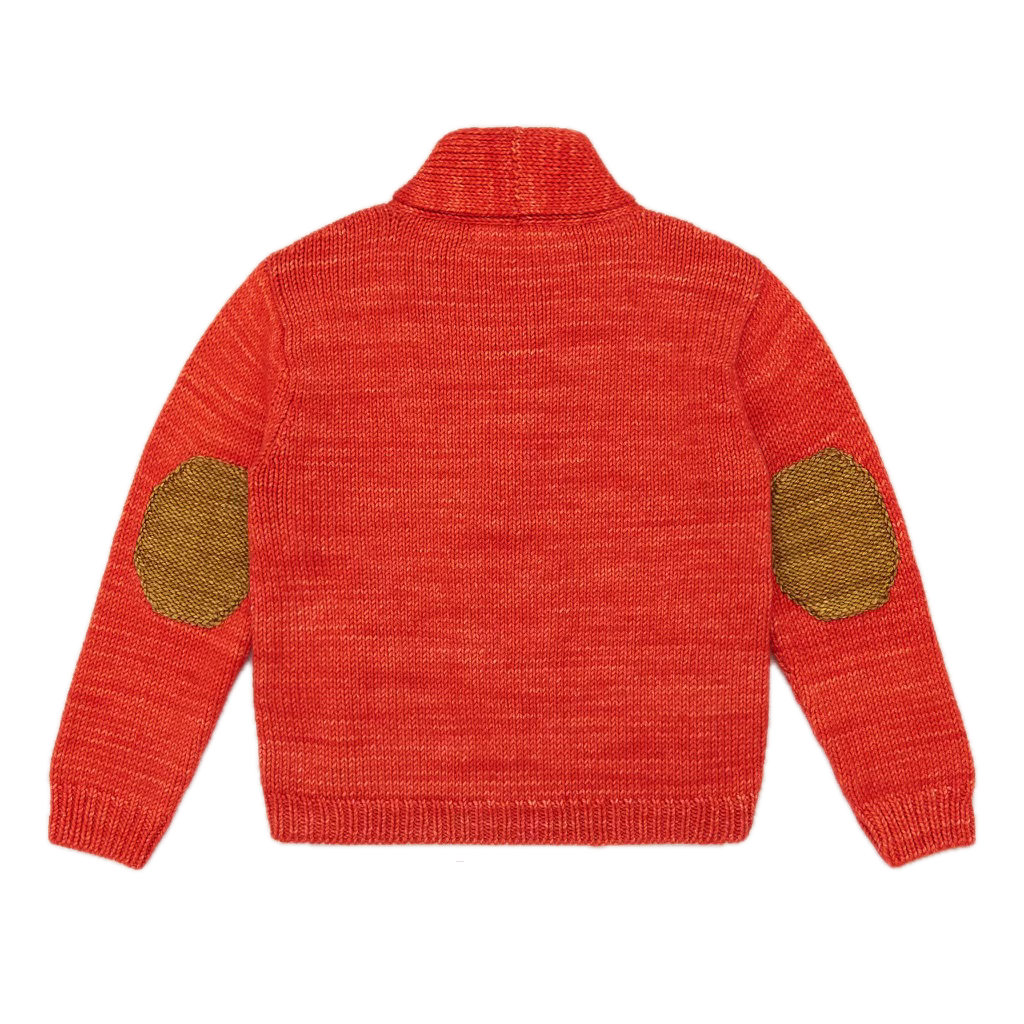 Misha and Puff Falling Leaves Cardigan · Red Flame