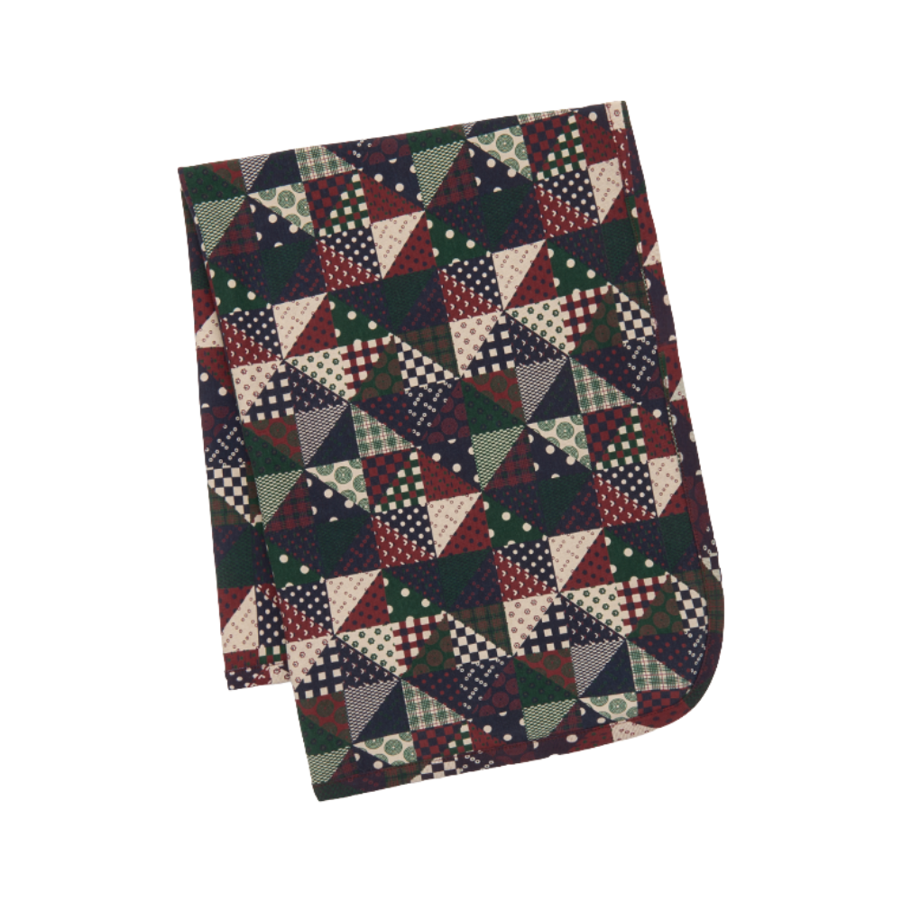 Misha and Puff Madder Root Patchwork Baby Blanket