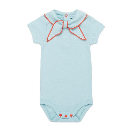 Misha and Puff Short Sleeve Scout Onesie · Sky