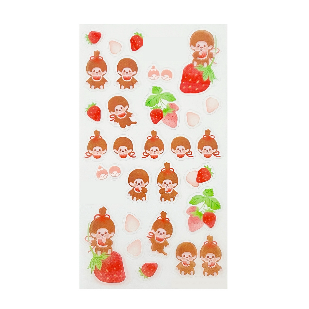 Monchhichi Strawberry Sticker Sheet